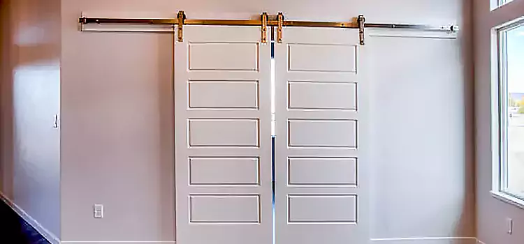 Glass Barn Door with Installation Hardware Kit Kapuskasing
