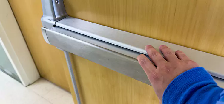 Installing a Push Bar on a Door Kapuskasing